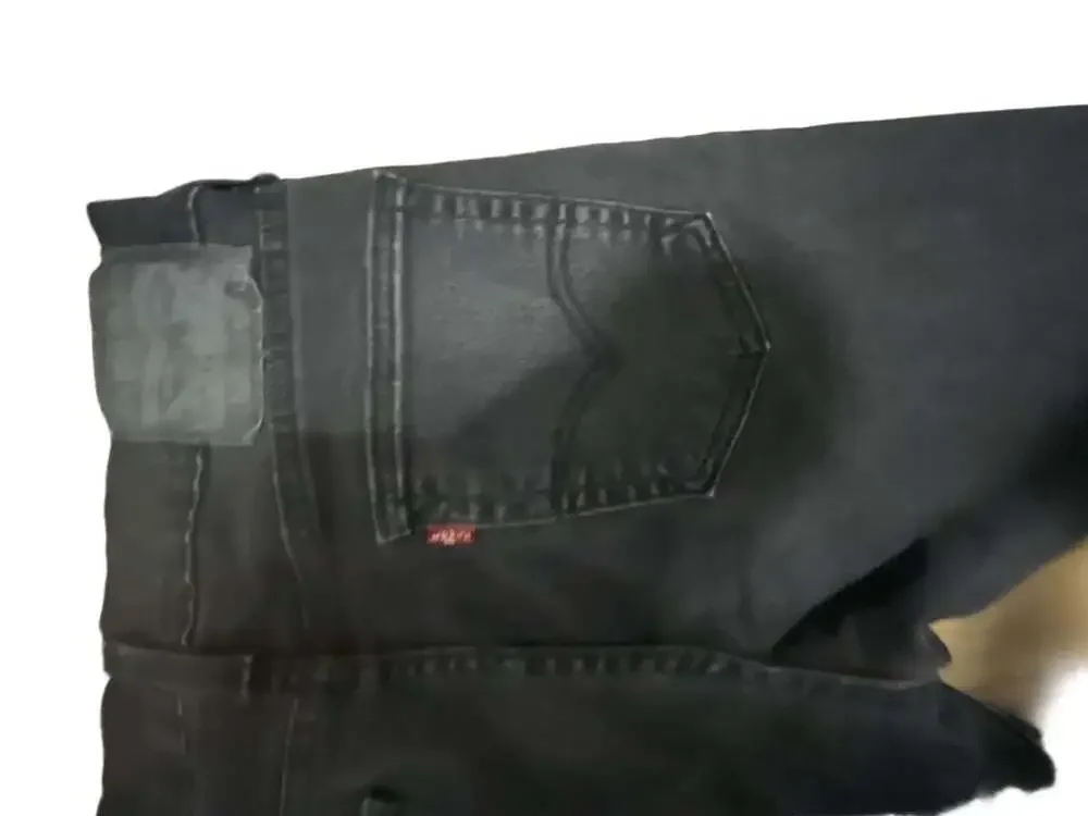 Levi's Black Denim Jeans 5-Pocket Slim Fit Pants